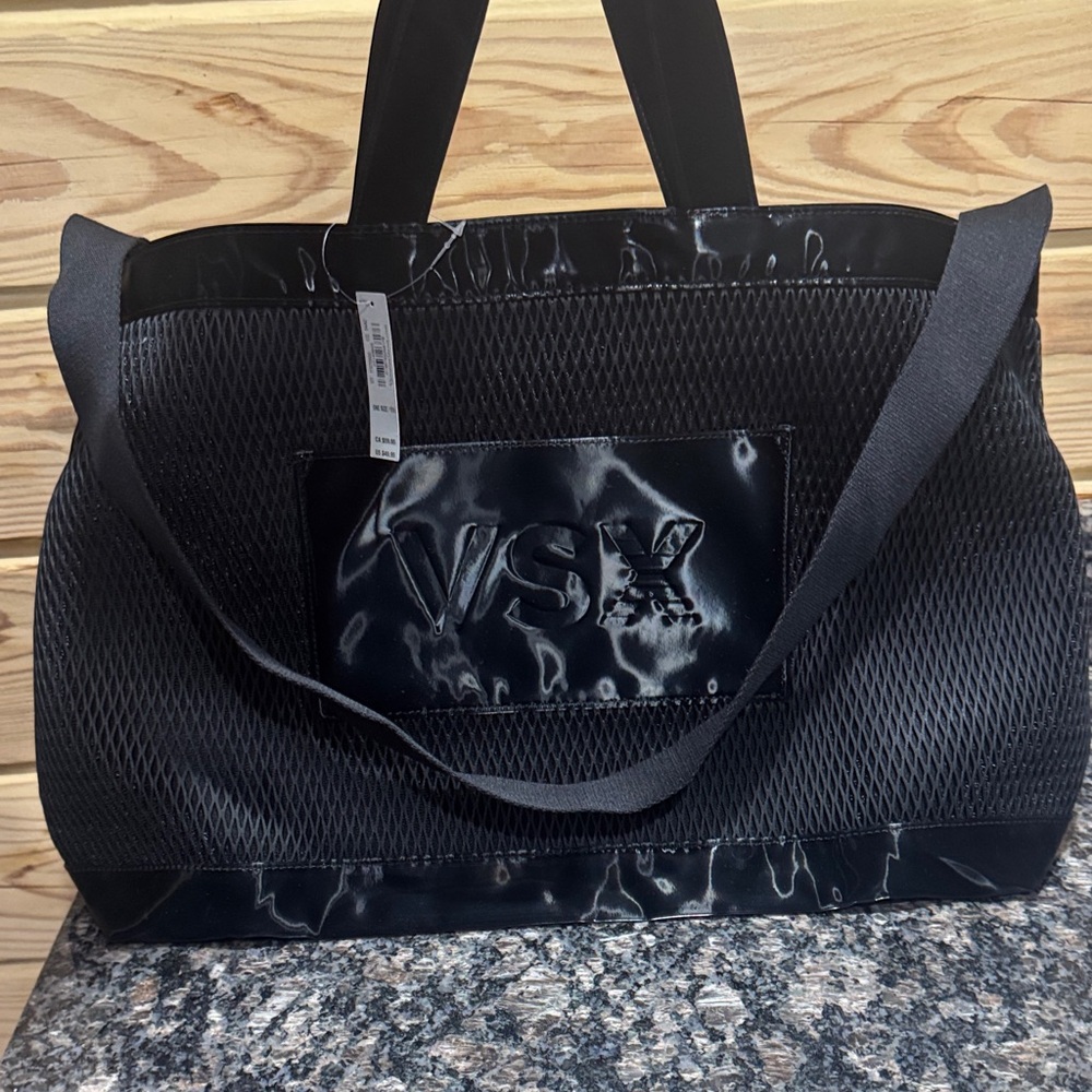 Victoria's Secret Black Mesh Tote